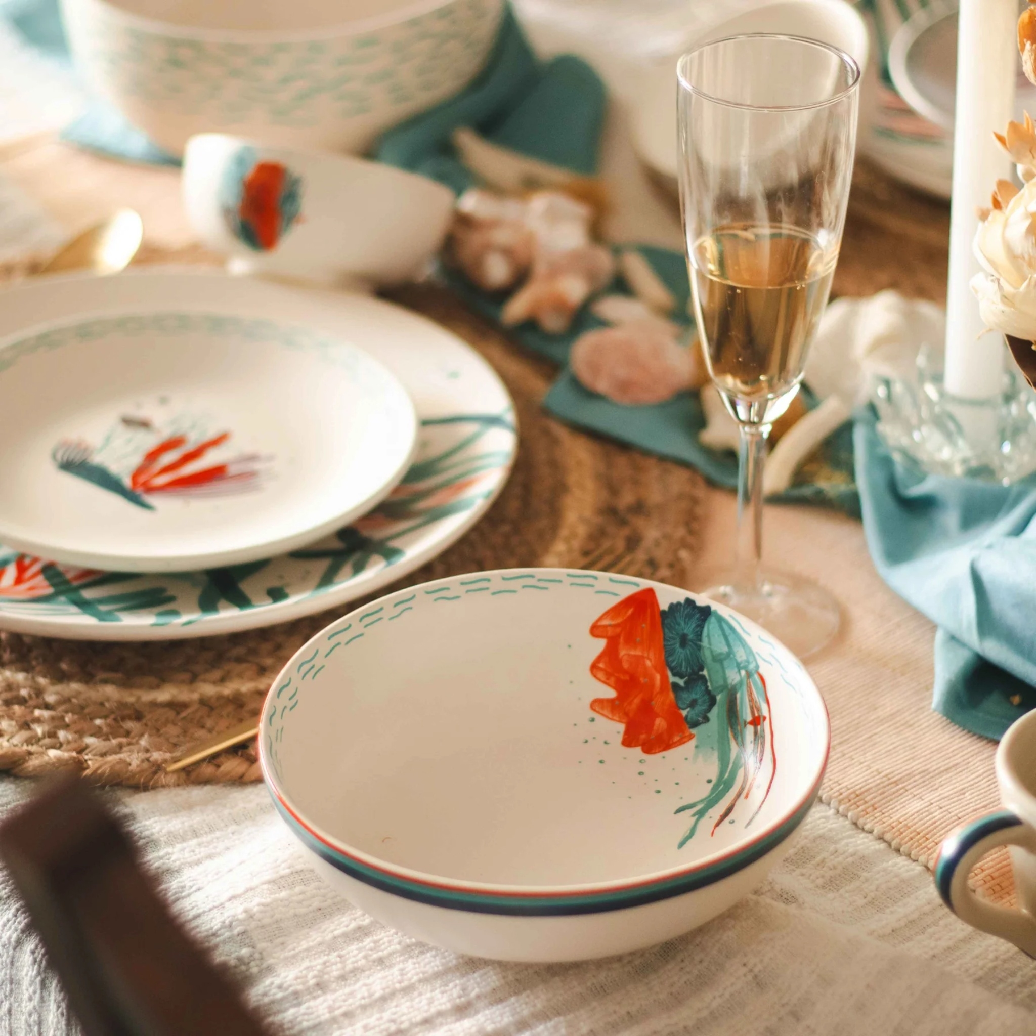 underwater treasures - Breakfast Set (Cereal Bowl & Mug)