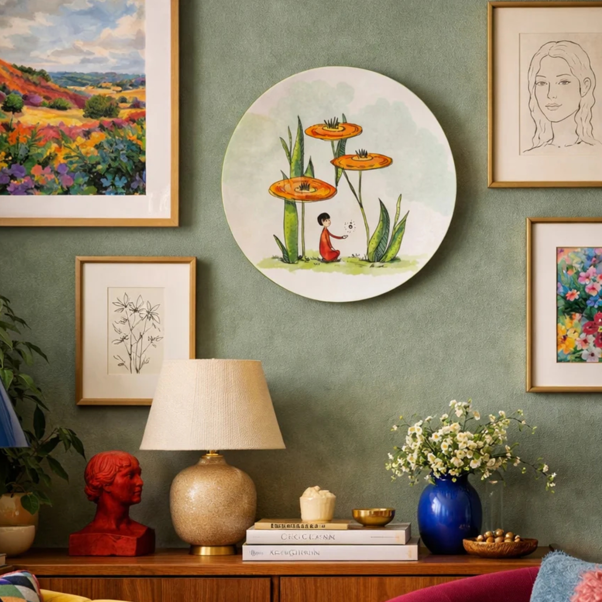 Beneath the blooms - Decor Plate