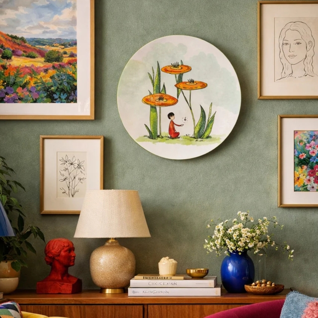 Beneath the blooms - Decor Plate