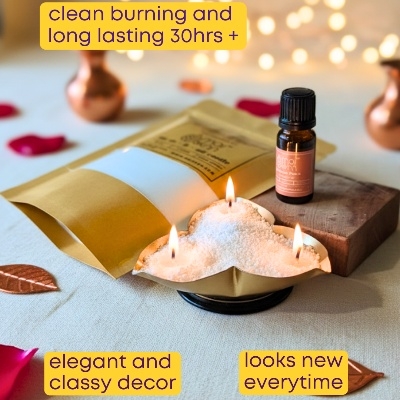 Diya Shaped Decorative Candle