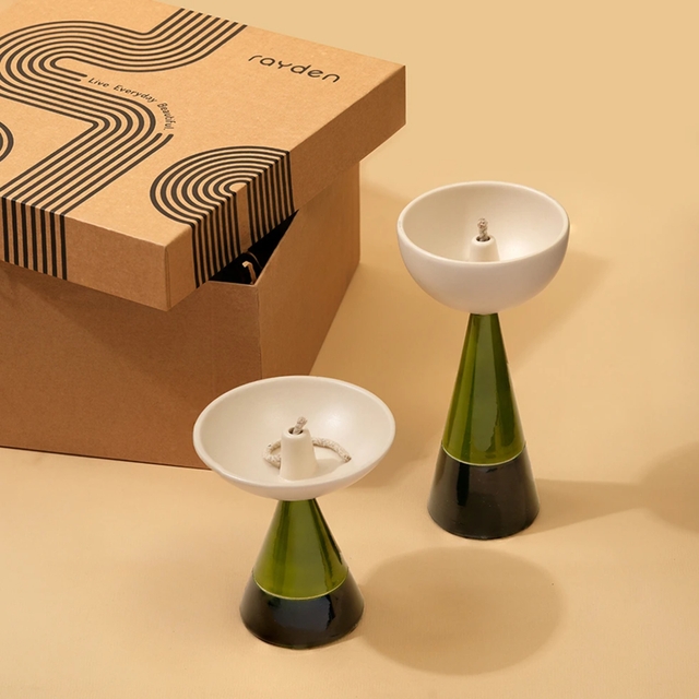 Love & Light Pop : Oil Lamps [Block Green]