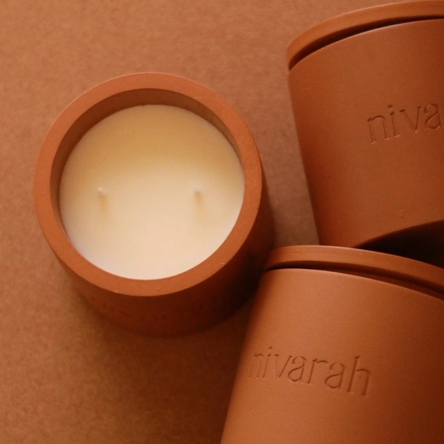 Vanilla Caramel Concrete Candle - Large